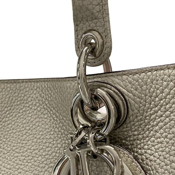 Auth DIOR/ChristianDior Diorissimo M0902PTUZ Champagne Gold Leather - Tote Bag - Picture 10 of 16